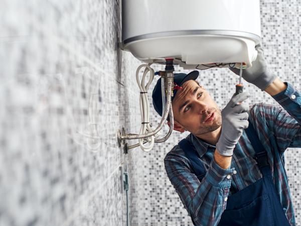 Electric boiler installation